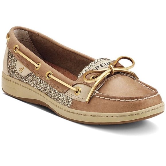Sperry Shoes - Gold Sperry Top Siders size 7.5